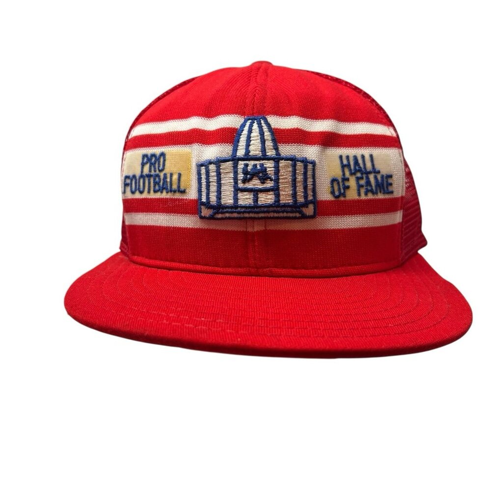 NFL Pro Football Hall of Fame AJD Superstripe Vintage Trucker Snapback Hat Cap